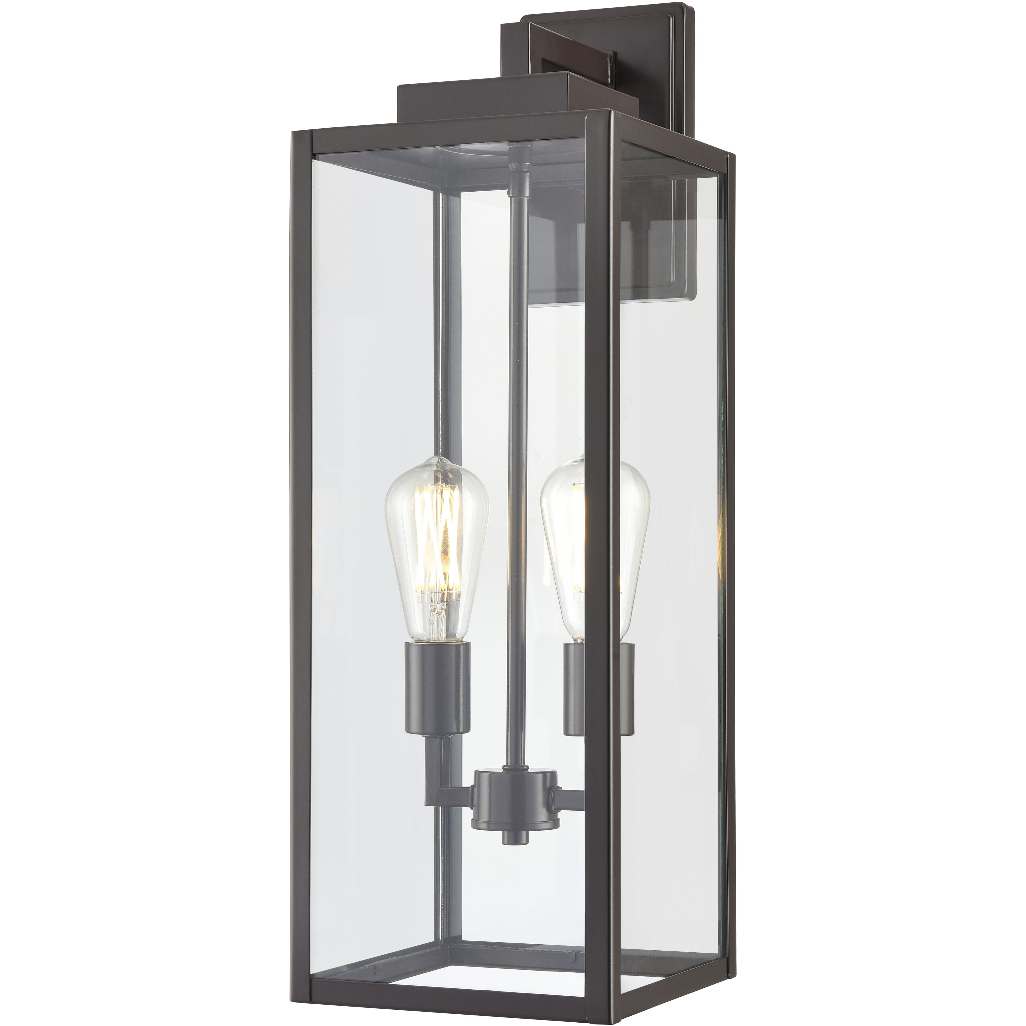 Atless 2 Light 24 inch Powder Coated Bronze Outdoor Wall Lantern